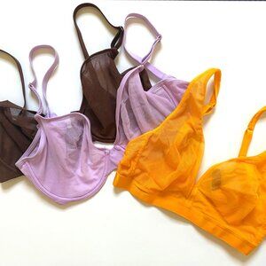 Smart and Sexy mesh bra 3 pack 34D and medium